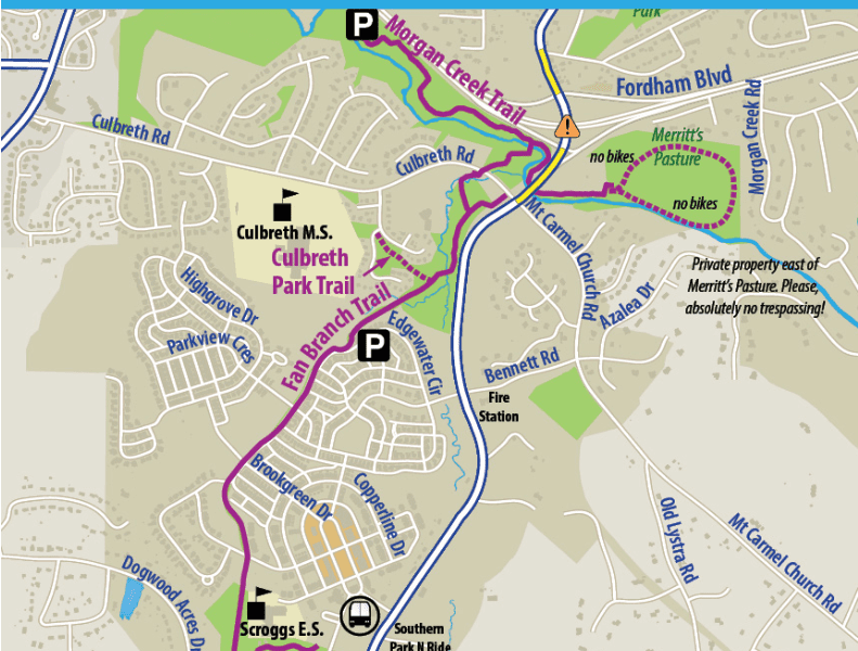 Map of Fan Branch Trail