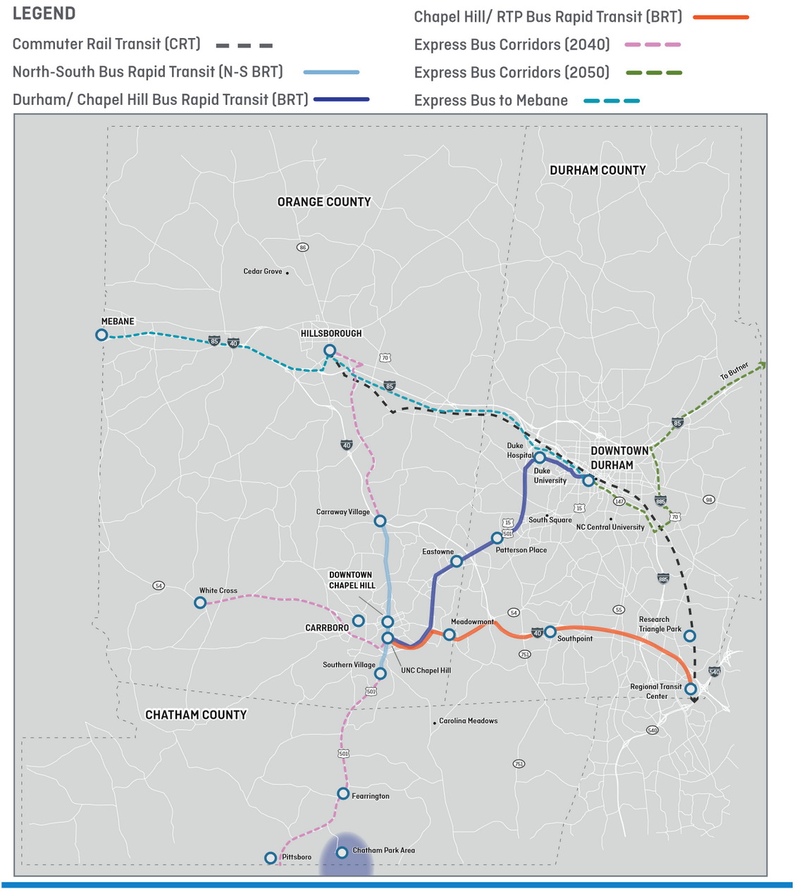 long-term regional transit map