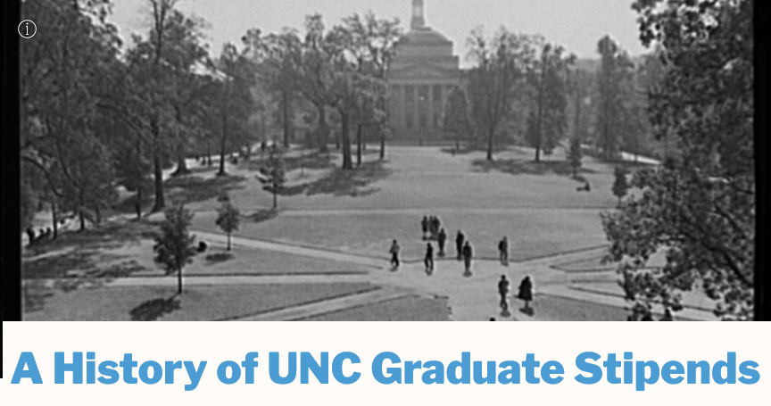PhD students typically remain at UNC between four and nine years. During this time, most experience stipend advocacy, as adjustments consistently lag behind inflation increases.