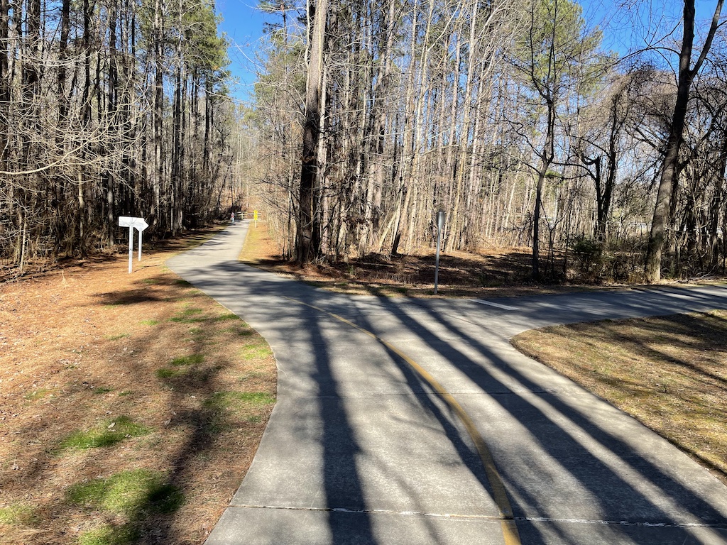 Fork. Right Fork heads to Culbreth Road