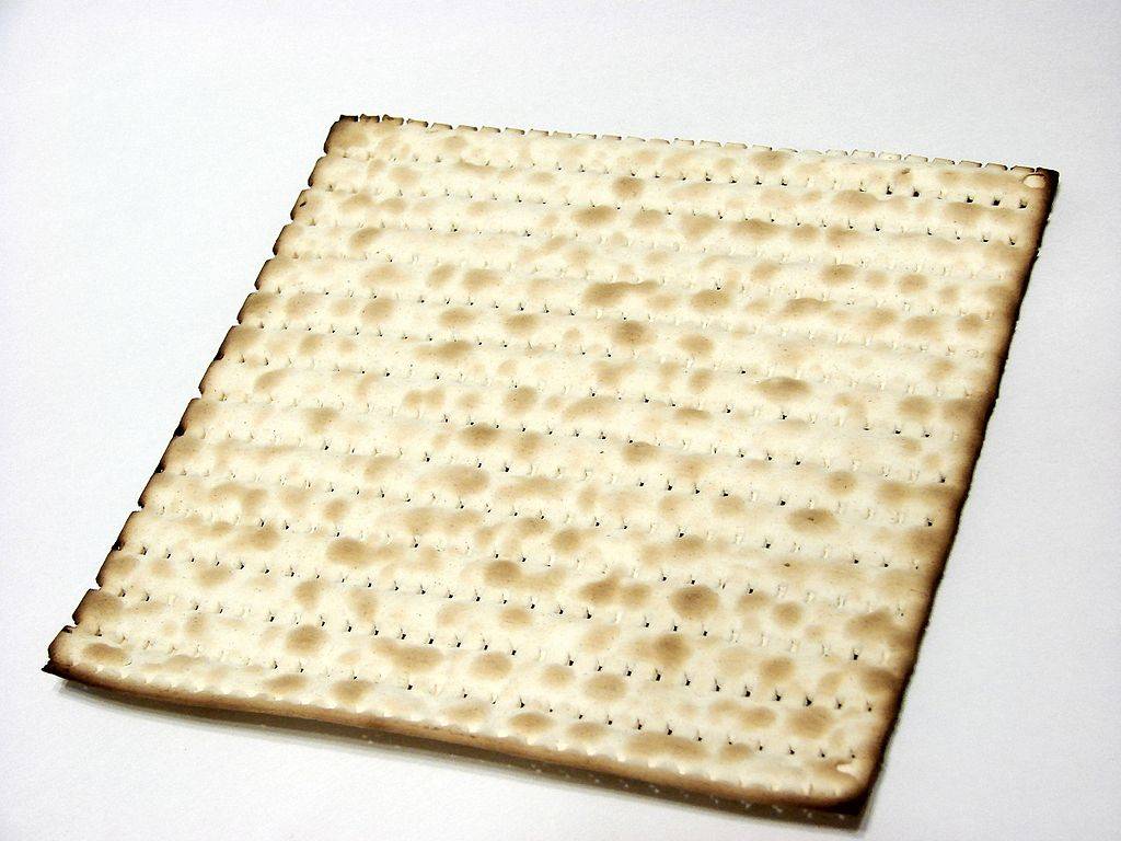Photo of matzah.