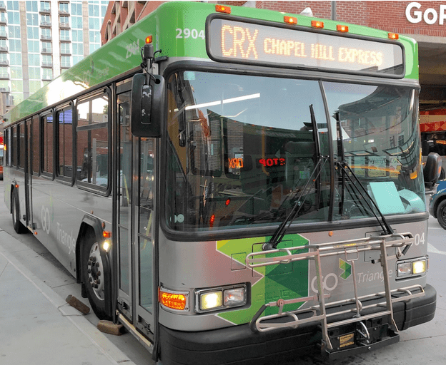 GoTriangle has proposed eliminating one and possibly both bus stops that are used by Chapel Hill riders of the CRX bus line. The CRX bus line is the express bus that connects Chapel Hill to Raleigh.