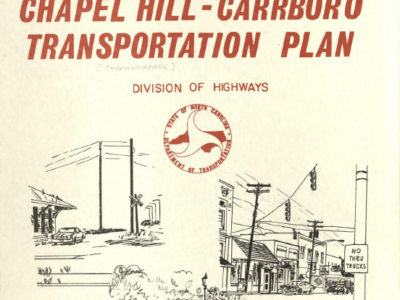 Take a look at this Chapel Hill-Carrboro Transportation plan from 1976