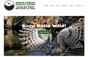 Bolin Creek Climate Action homepage as of May 4, 2023