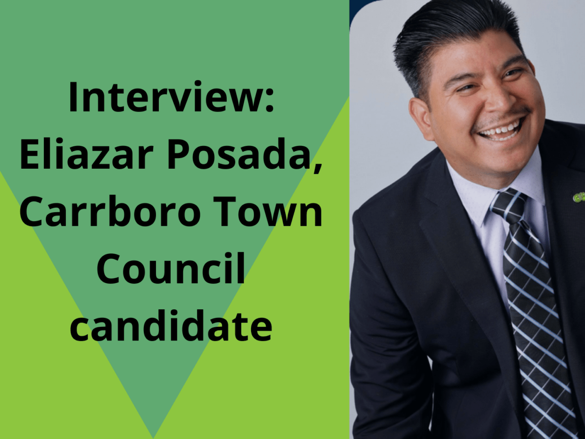 Interview: Carrboro Town Council candidate, Eliazar Posada