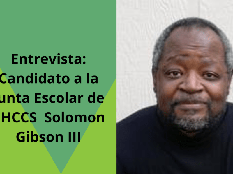 Entrevista: Candidato a la Junta Escolar de CHCCS Solomon Gibson III