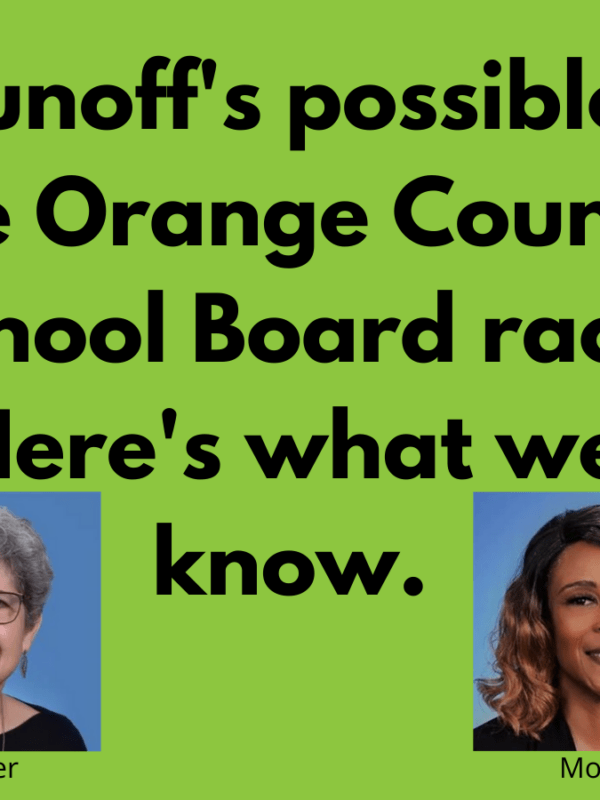A runoff’s possible in the Orange County School Board race. Here’s what we know.