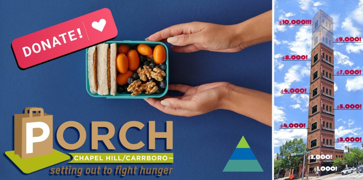 We’re raising $10,000 for PORCH Chapel Hill-Carrboro