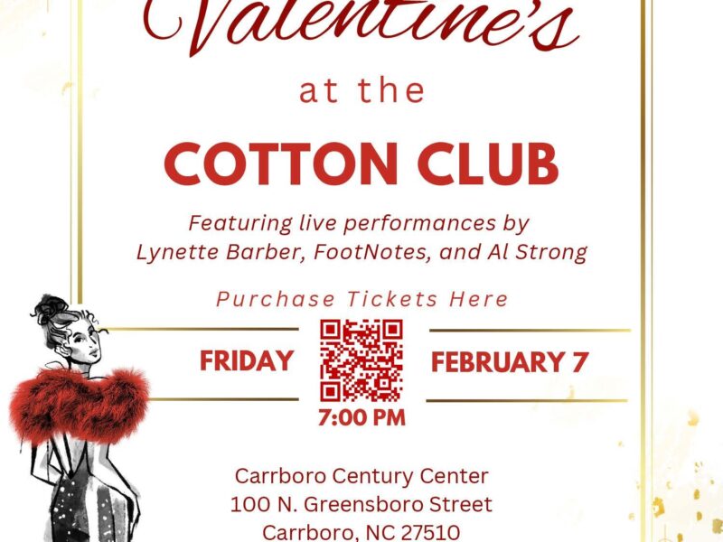 A flyer for the "Valentines at the Cotton Club" event held by EMPOWERment