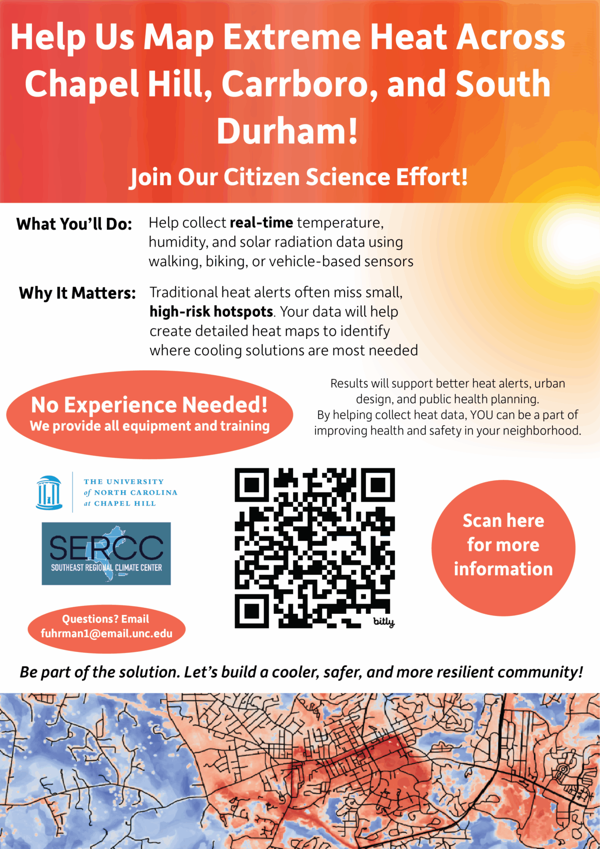 Chapel Hill/Carrboro/Durham WBGT Mapping Campaign