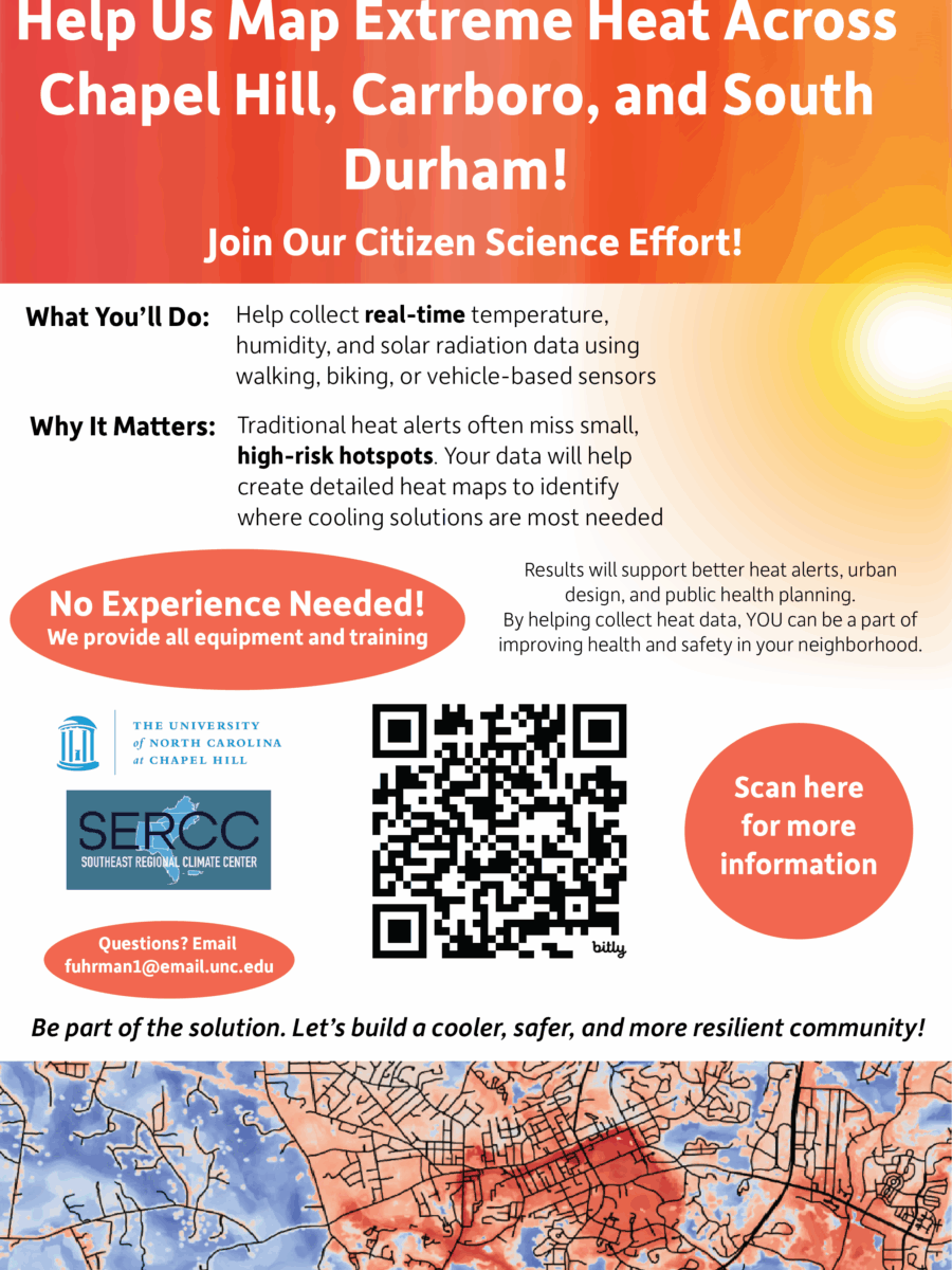 Chapel Hill/Carrboro/Durham WBGT Mapping Campaign