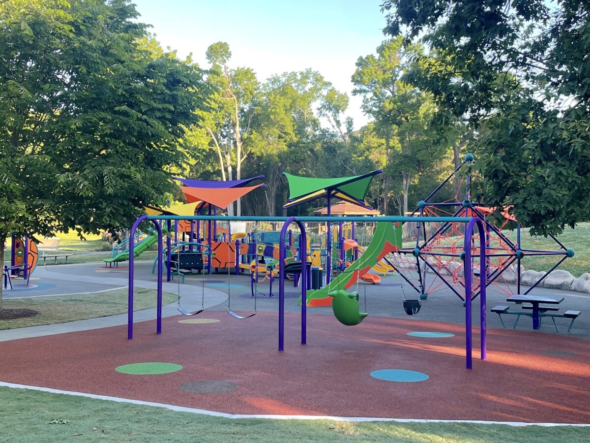 Photo of new accessible playground at the Chapel Hill Community Park