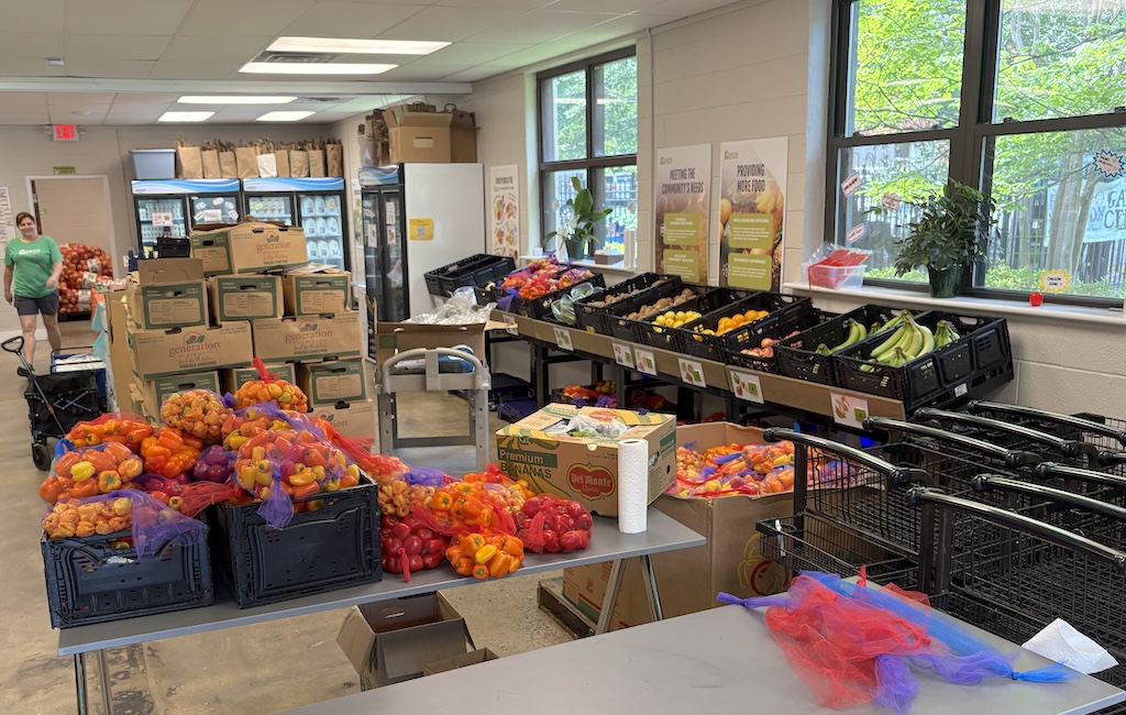 Some of the products available to PORCH participants in the Carrboro location