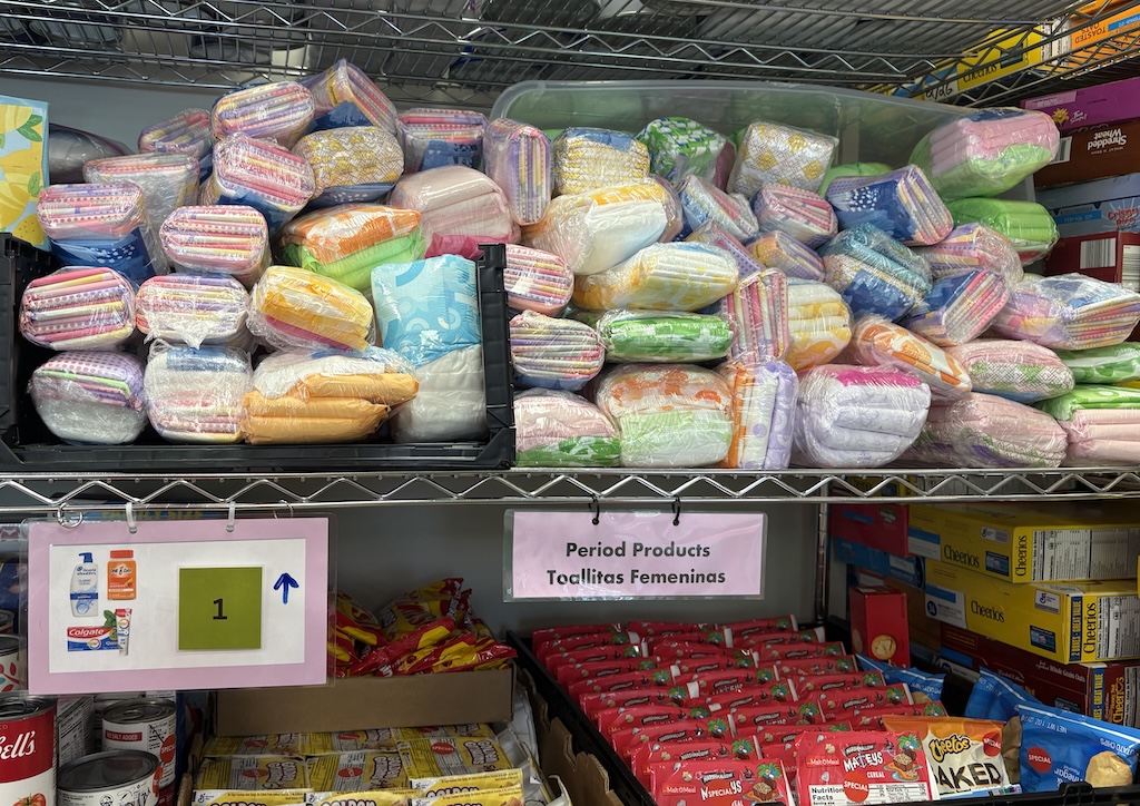 PORCH also stocks feminine products and diapers. Most of them from the Diaper Bank