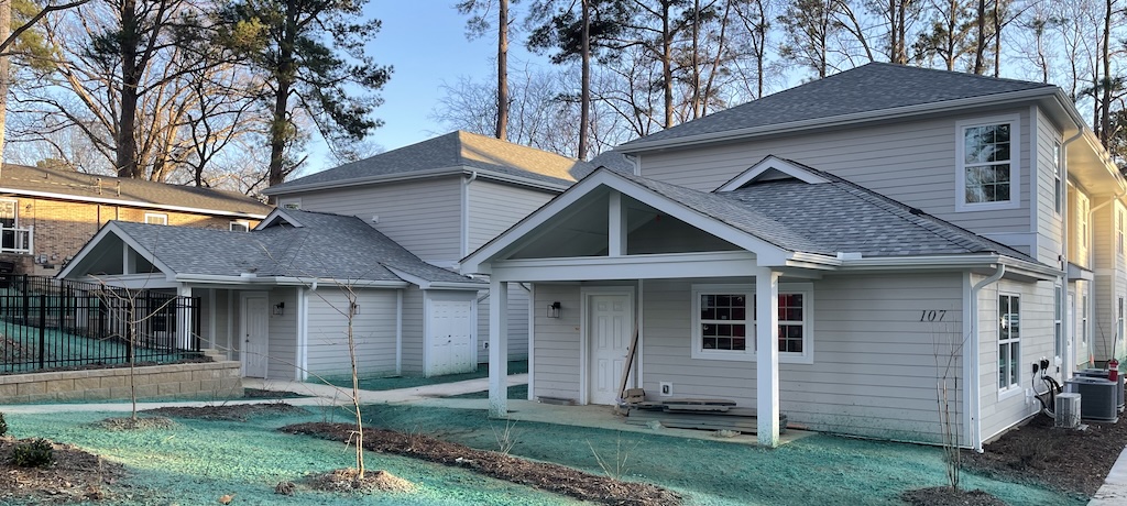 Peach Apartments in February