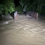 Flooded Fan Branch Bridge