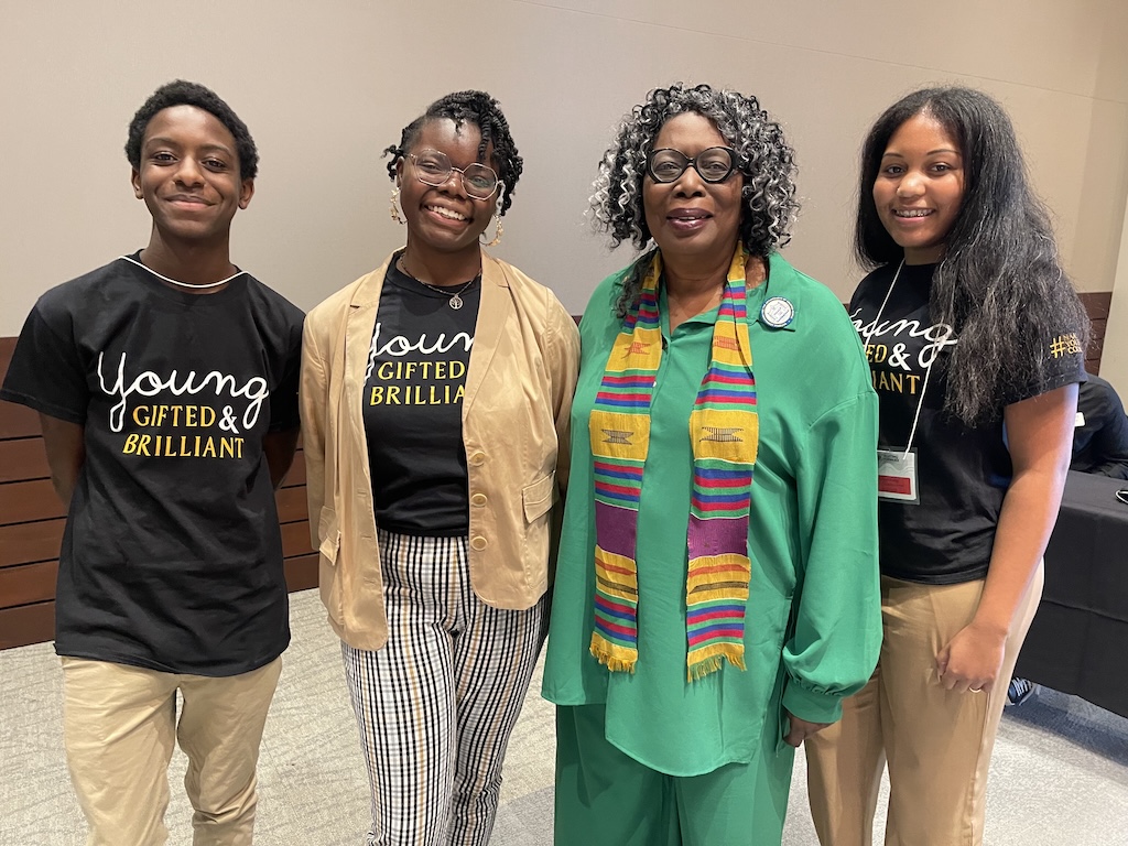 Members of the Chapel Hill NAACP Youth Council with State NAACP president Deborah Dicks Maxwell