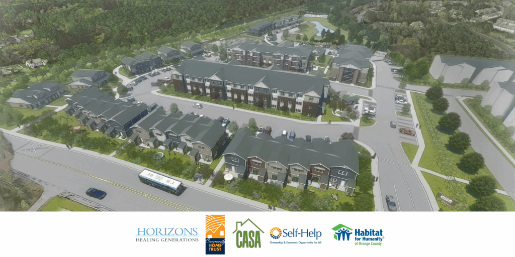Conceptual image of CASA project Homestead Gardens in Chapel Hill