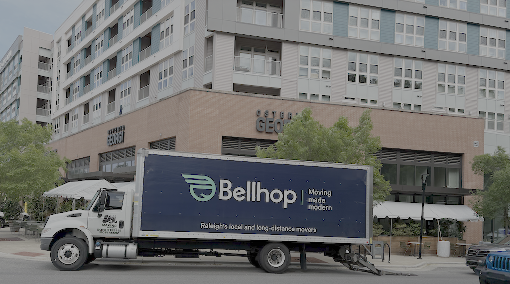 A photo of the Berkshire with a moving truck out front