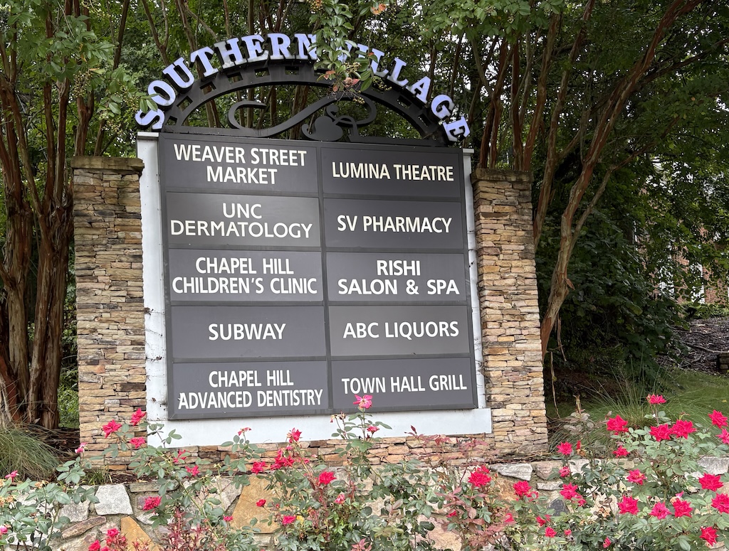 Entry to Southern Village Market Street