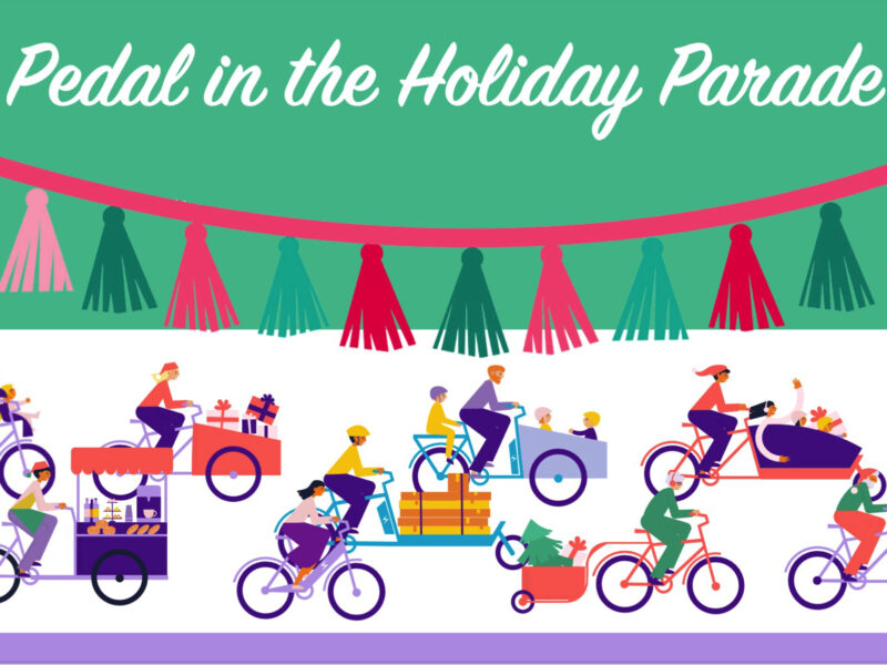 Pedal in the Holiday Parade
