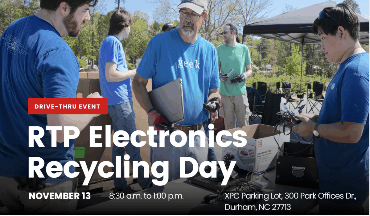 RTP Electronics Recycling Drive Next Thursday
