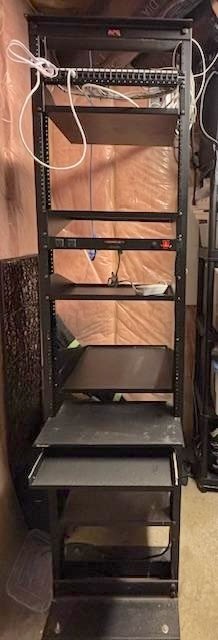 A Classic computer rack from the 90's