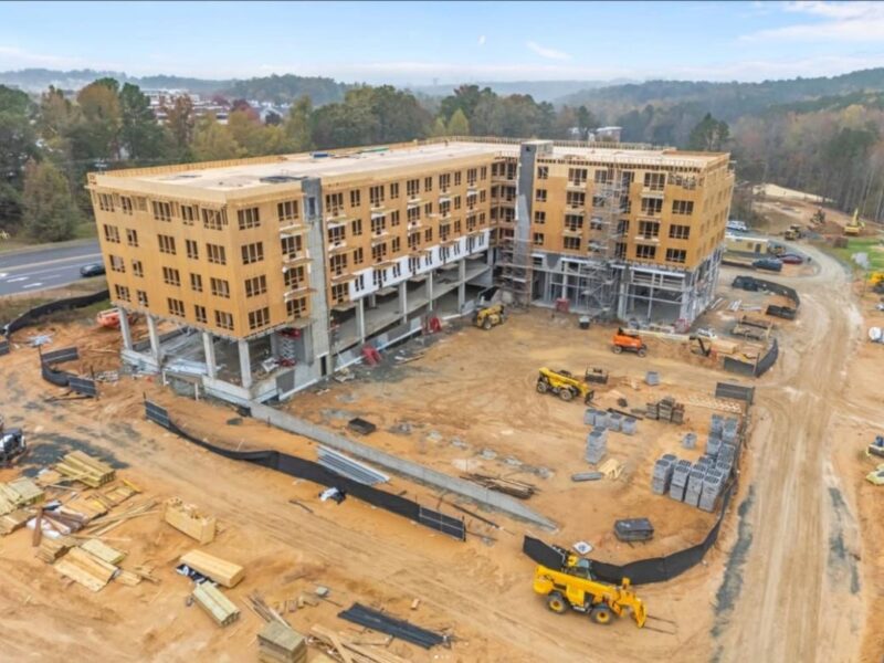 A photograph of a construction site.