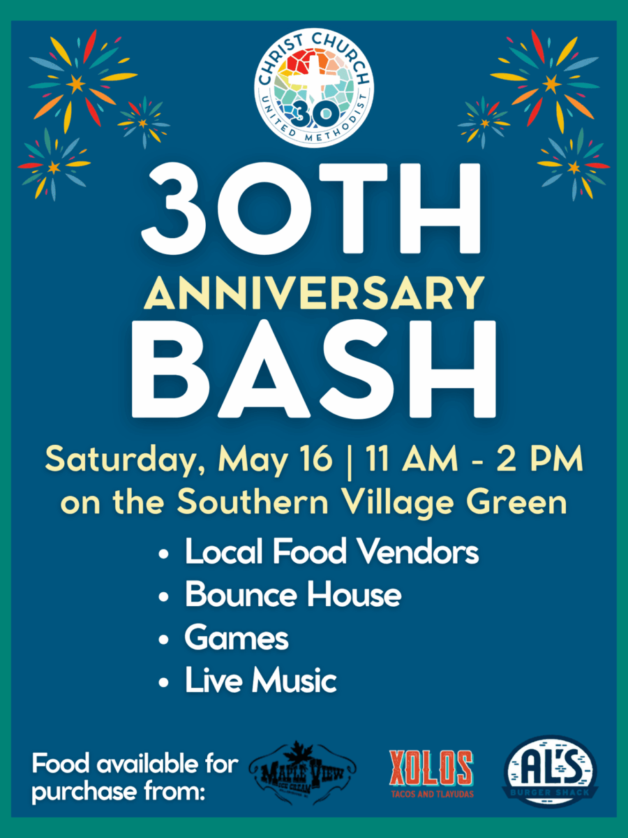 Christ United Methodist Church is celebrating 30 Years